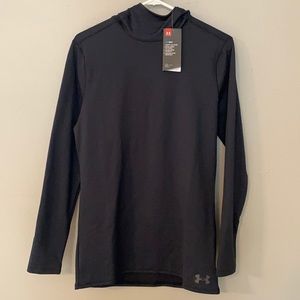 Men’s Under Armour Cold Gear Fitted Hoodie, Black, Medium